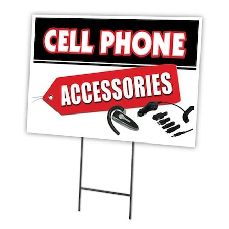 Signmission Cell Phones & Accesso Yard & Stake outdoor plastic coroplast window, C-1216-DS-Cell Phones & Accesso C-1216-DS-Cell Phones And Accesso
